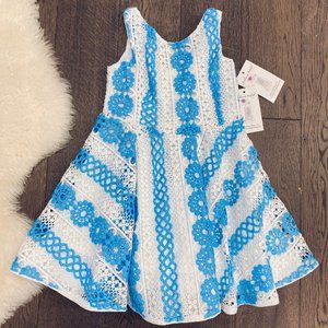 Fiveloaves Twofish Girl's Crochet Skater Dress